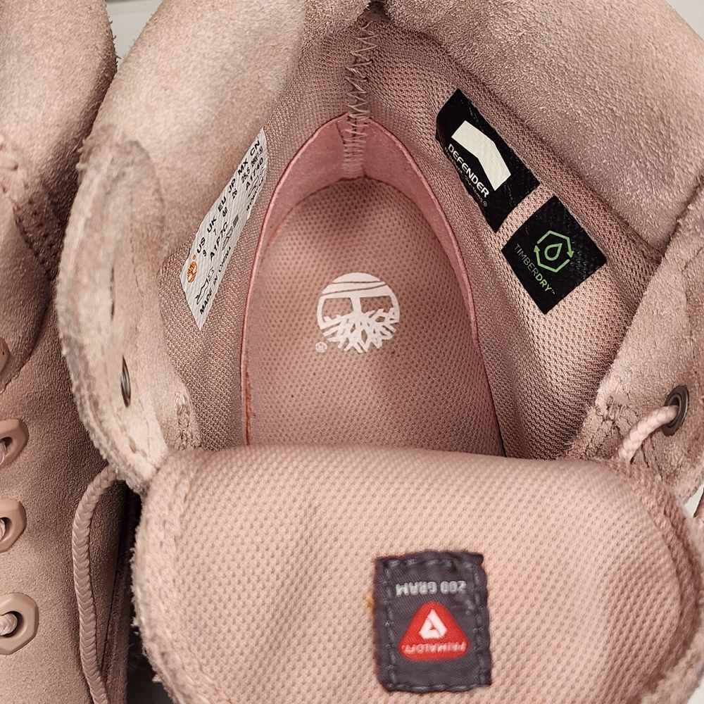 Pink Suede Timberland Sz 9 Primaloft Timberdry Defender Workboots - Picture 9 of 16